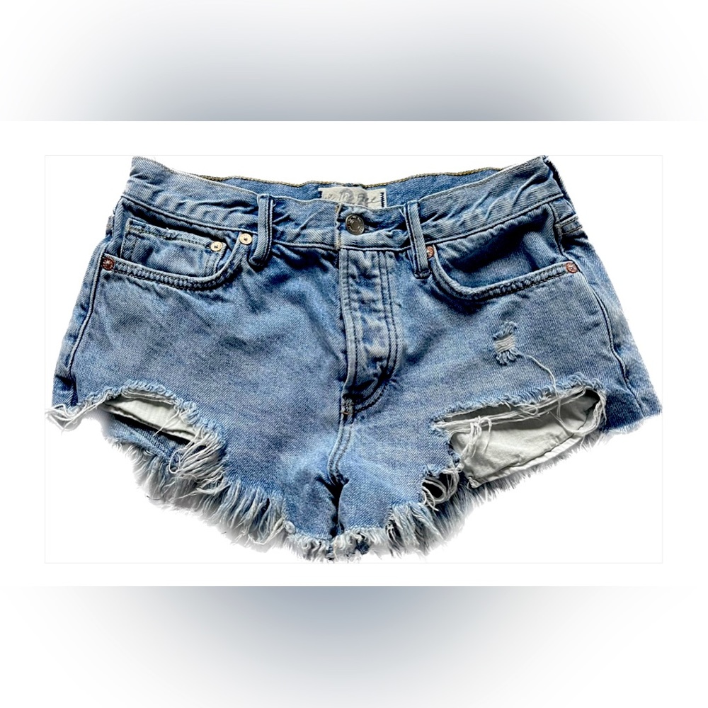 Free people mini jean shorts!